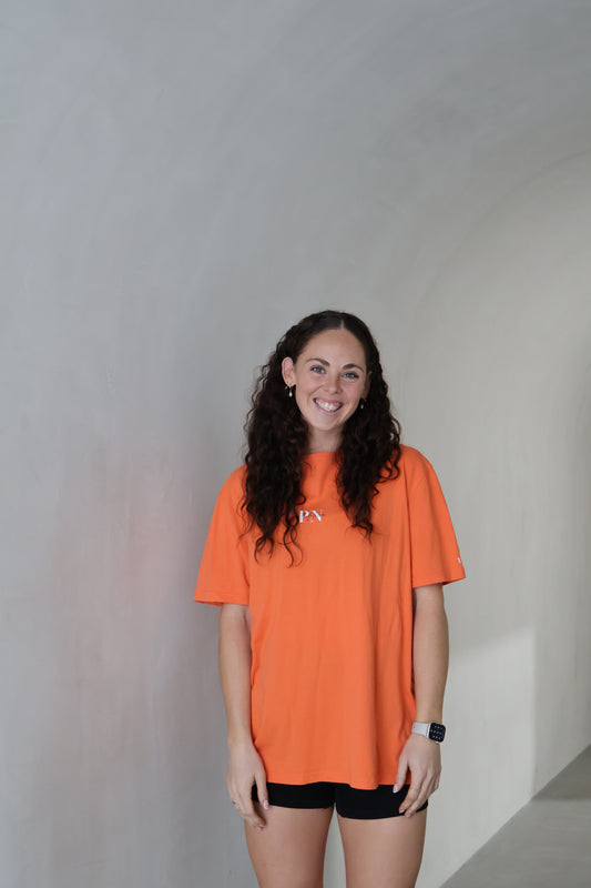 Bradshaw Oversized Tee - Tangerine